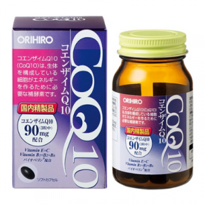 Vien uong ho tro tim mach Coenzyme Q10 Orihiro 90 vien